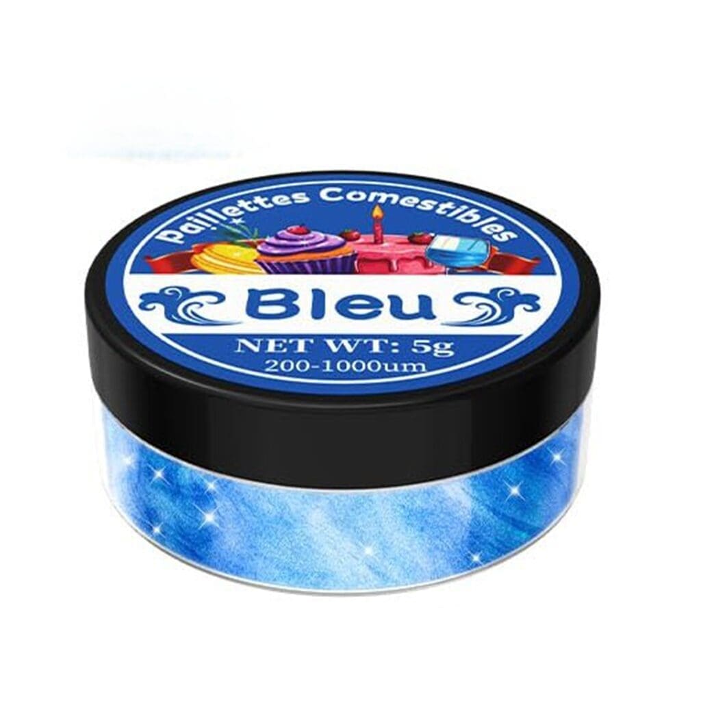Paillettes Comestibles Bleu 1