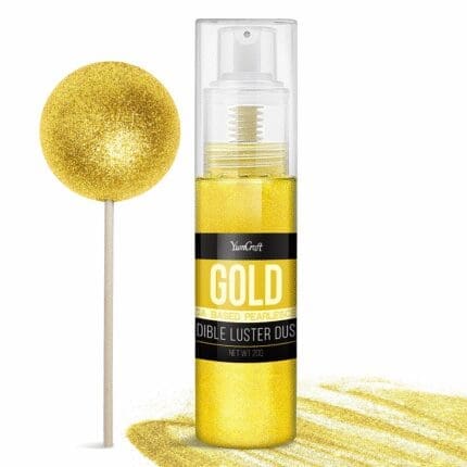 Spray Paillettes Comestibles Cocktail Or Sans Goût 20g