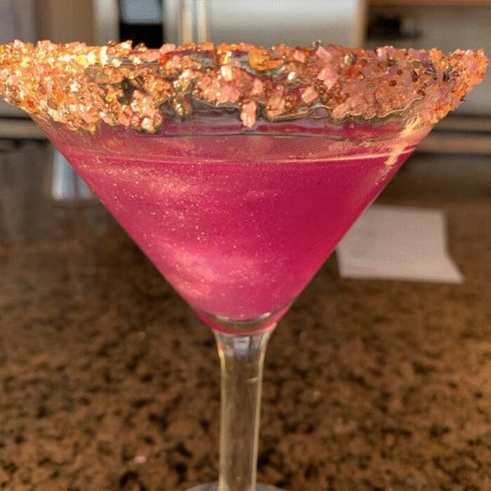 Paillettes Comestibles Cocktail Sans Goût Or Rose- Sachet 12g – Image 2