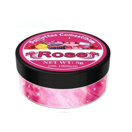 Paillettes Comestibles Cocktail Sans Goût - Rose Fushia