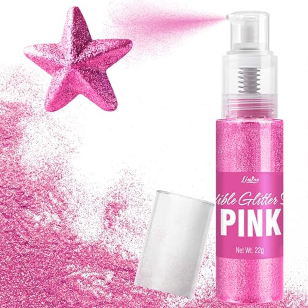 Spray Paillettes Comestibles Rose Sans Goût 22g 2 Spray Paillettes Comestibles Cocktail Rose Sans Goût 22g – Image 1